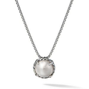SALE David Yurman Chatelaine Pendant Necklace with Pearl.